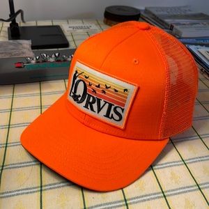 Orvis Blaze Orange Trucker Hat